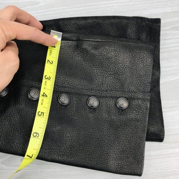 Vince Camuto Almay Womens Size 8 B Wedge Knee High Leather Boots Cuff Buttons - Picture 8 of 10